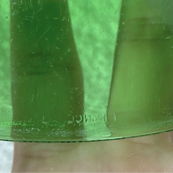 Vintage Duralex France Emerald Green Glass Dinner Plates X2 - Picture 10 of 12